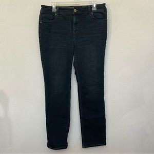 So Slimming By Chico's Dark Wash Straight Leg Jeans Size 1.5 Regular US Size 10